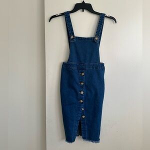 Chic Blue Denim Backless Dress overall